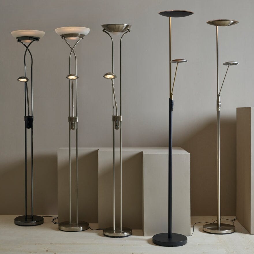 Aneta Lighting Cannes gra uplight H180 Bohus